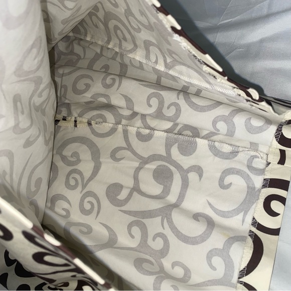 R & K Originals Ivory Scrolls Sleeveless Dress, Size 6 Petite, Cream/Brown - Picture 6 of 9